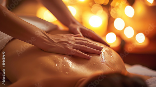 Wallpaper Mural close up of hands making massage session in spa wellness center salon with bokeh background Torontodigital.ca
