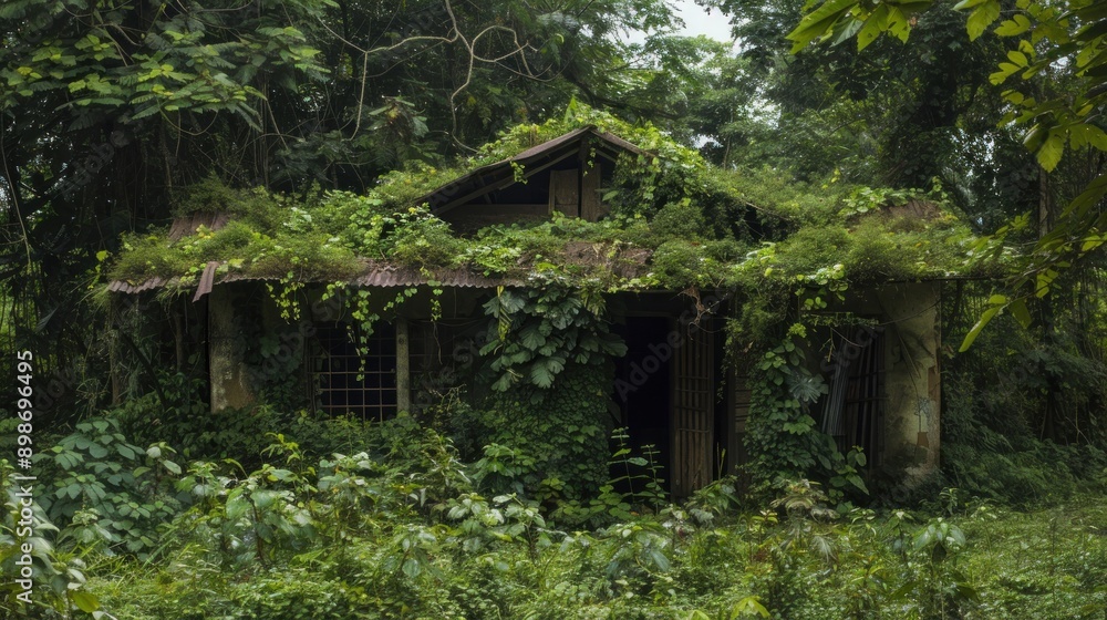 Overgrown Abandoned House
