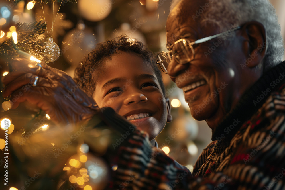 Obraz premium Christmas Tree Decorating