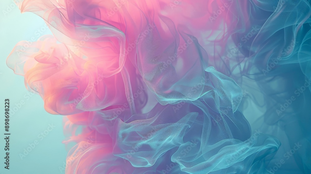 Flowing fabric creates a magical abstract background effect
