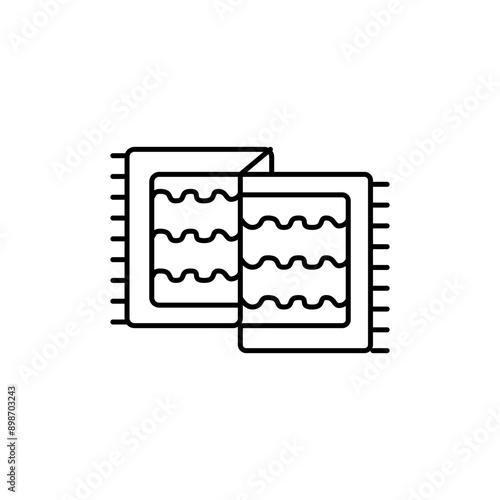Carpet icon vector on trendy design
