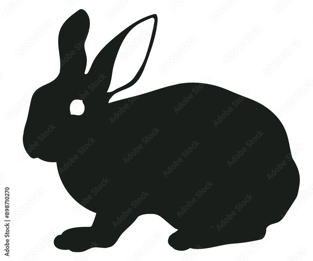 rabbit silhouette. rabbit flat icon rabbit silhouette. rabbit flat icon