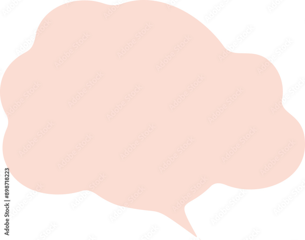 Speech bubbles in a soft pastel hue. Speech bubbles in a soft pastel hue.