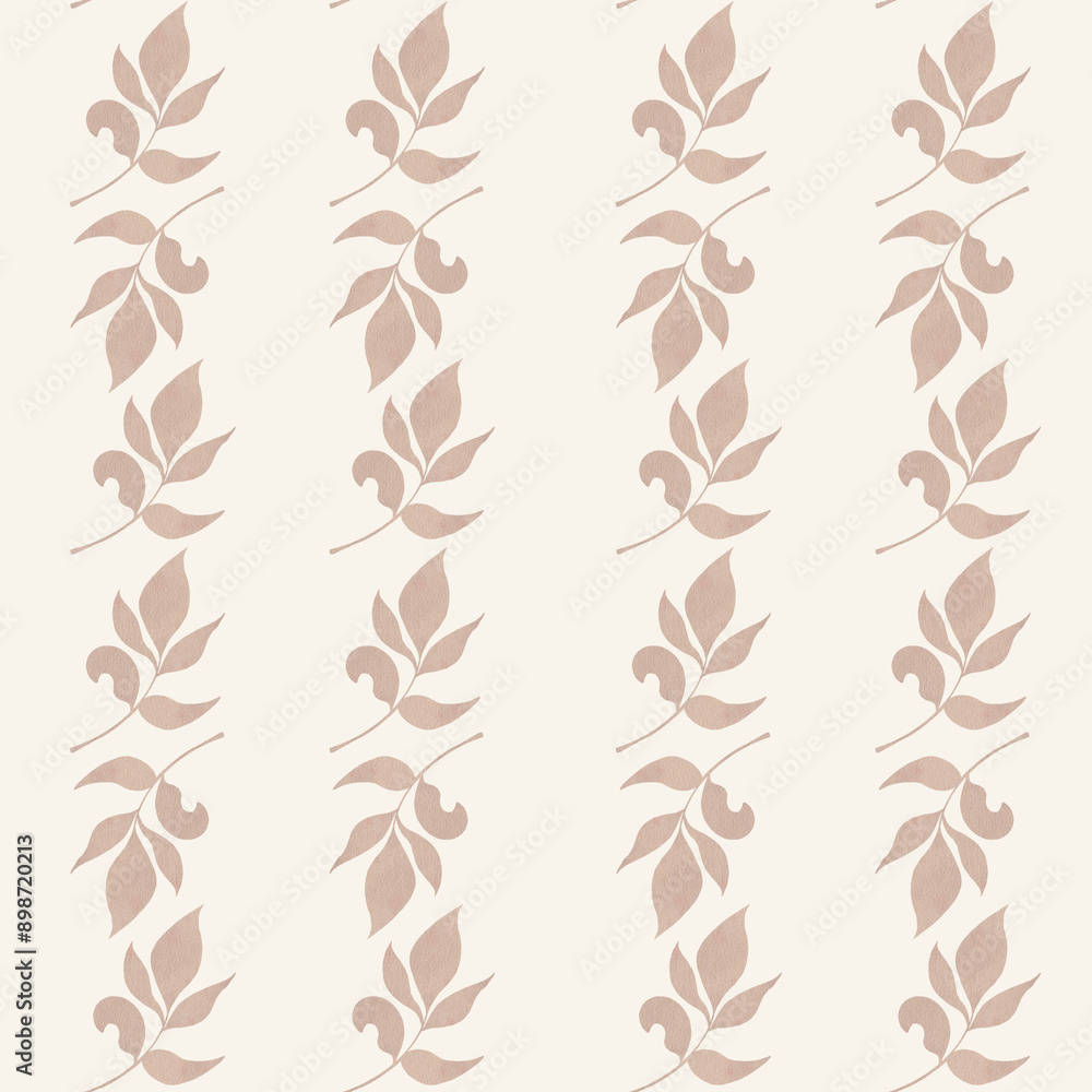 Seamless pattern with brown leaves Seamless pattern with brown leaves