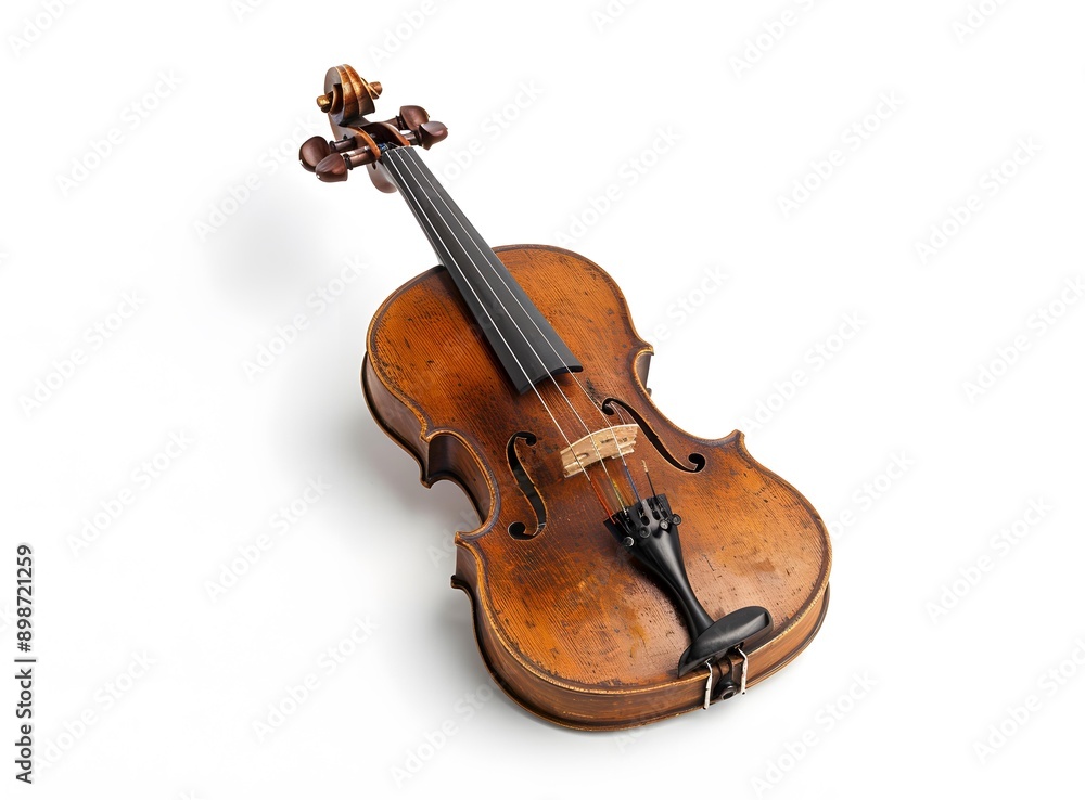 Fototapeta premium A violin on a white background