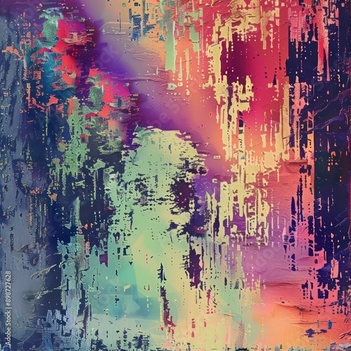 colorful glitch texture