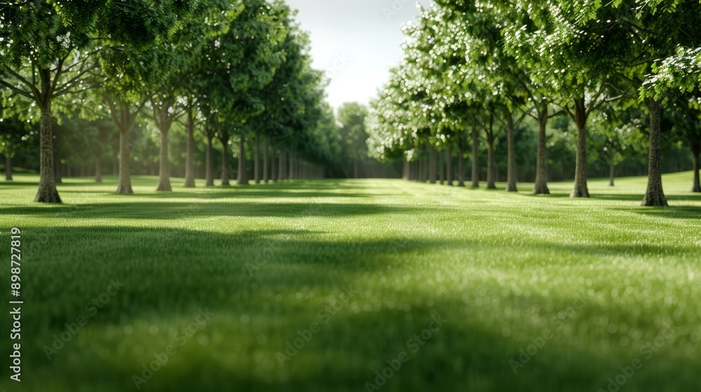 Serene landscape with lush green grass bordered by tall trees, creating a peaceful and inviting outdoor environment. Serene landscape with lush green grass bordered by tall trees, creating a peaceful and inviting outdoor environment.