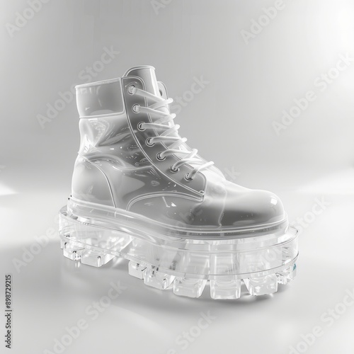 Medium shot of Platform Adore Ankle Boots, isolated on a white background 