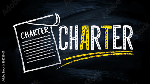Illustration of the word charter