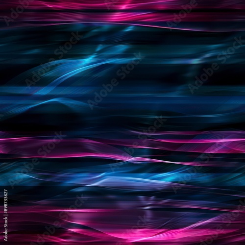 dark line concept design wallpaper with neon turquoise, blue and pink shinny streams of light