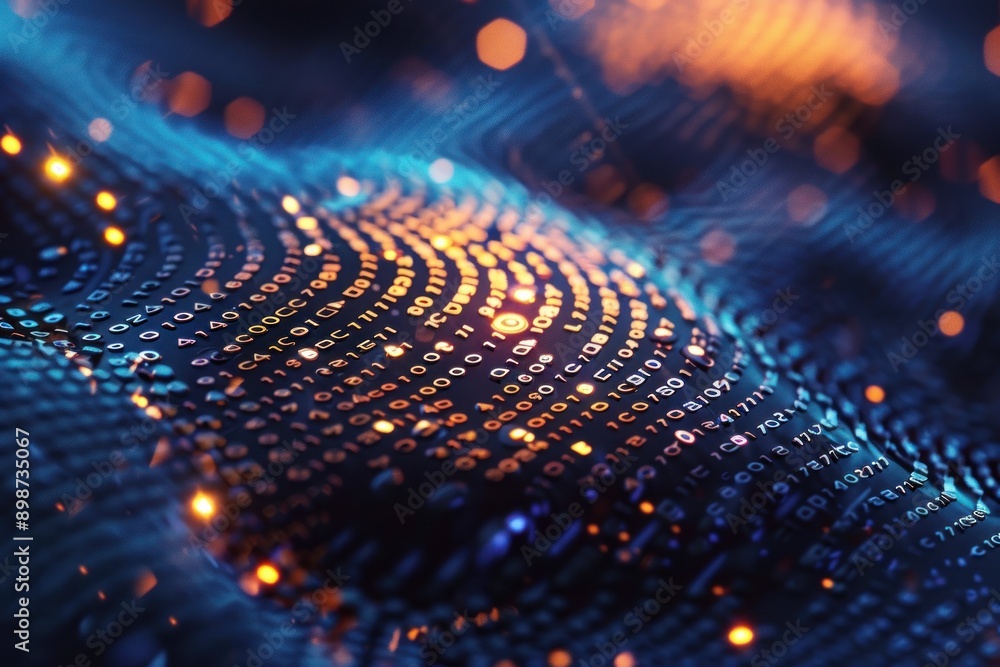 Abstract digital privacy visualization, data security in AI technology, futuristic and high resolution Abstract digital privacy visualization, data security in AI technology, futuristic and high resolution
