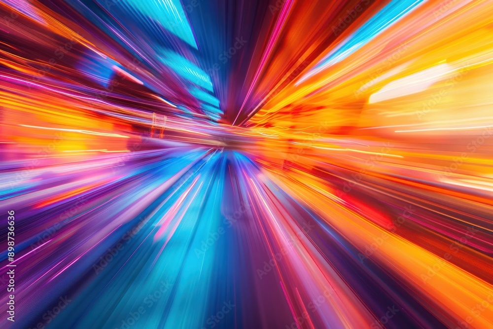 Abstract background with dynamic motion blur in vibrant colors representing futuristic technology and speed Abstract background with dynamic motion blur in vibrant colors representing futuristic technology and speed