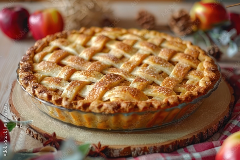apple pie homemade food concept close up apple pie homemade food concept close up