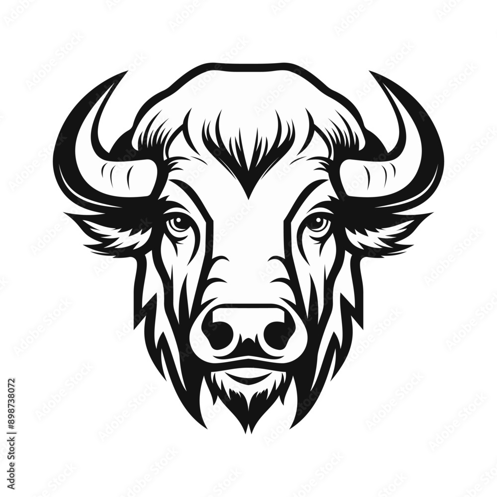 Bull logo. Bull's head. Vector illustration of a bull's head for logo and design. Bull head mascot. Sports mascot.
Bull logo. Bull's head. Vector illustration of a bull's head for logo and design. Bull head mascot. Sports mascot.