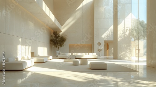 Spacious Room With White Furniture