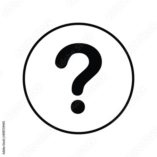 Question mark icon vector