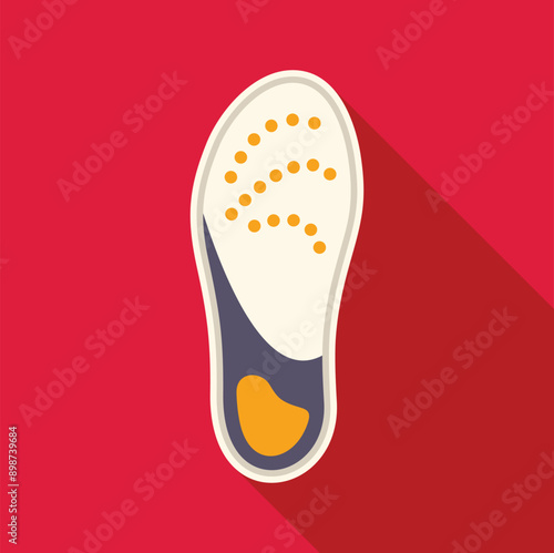 Orthopedic insole providing arch support for comfortable walking and sports