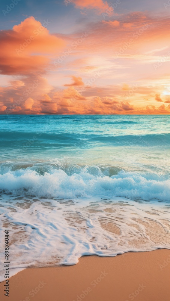 Sunset Over the Ocean