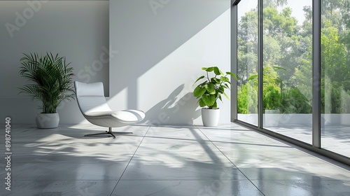Spacious Room With White Furniture