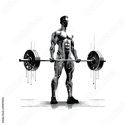 Bench press, weight lifting