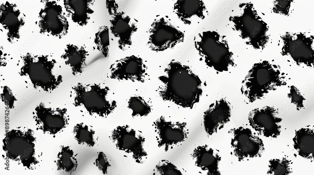Monochrome Background With Black Spots Monochrome Background With Black Spots