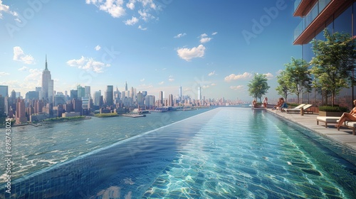 Couple Floating in Water