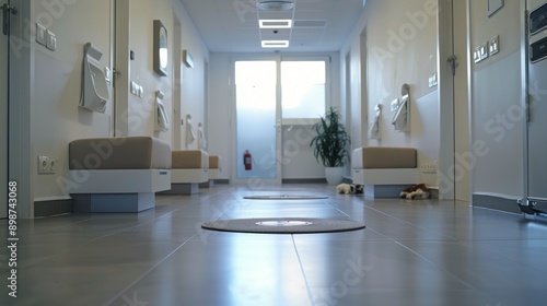 Room With White Furniture and Potted Plant