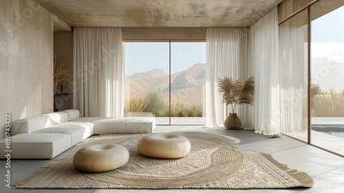 Spacious Room With White Furniture