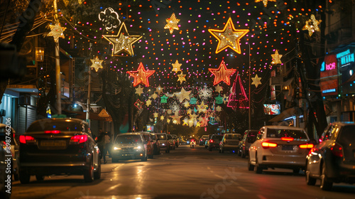 Indian Street on Christmas Eve