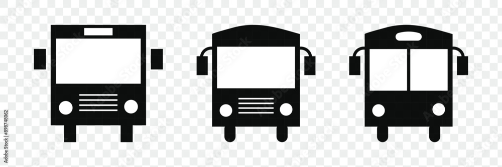 Bus symbol bus stop sign symbol vector icon Bus symbol bus stop sign symbol vector icon