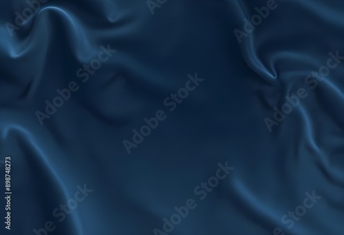 Blue velvet texture sample background, smooth, some waves, well enlighted photo