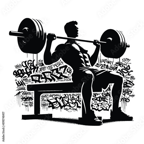 Bench press, weight lifting