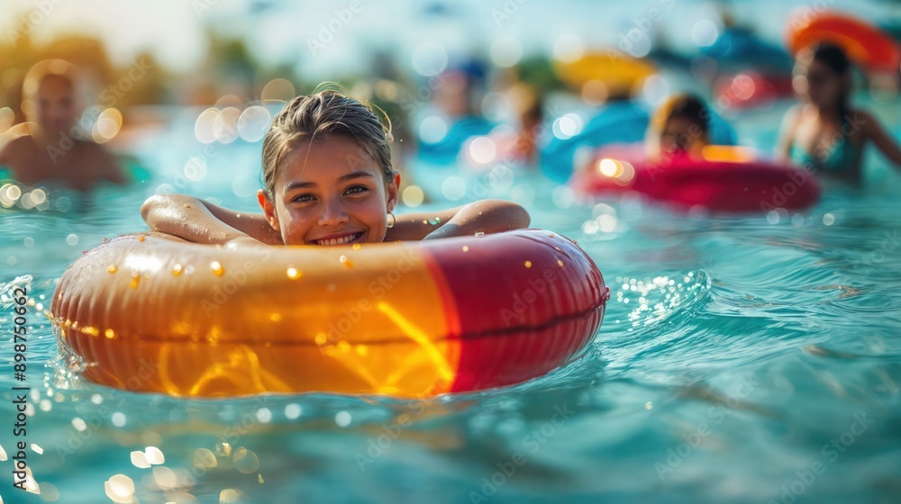 Children Enjoying Fun in the Sun at Summer Camp Water Activities