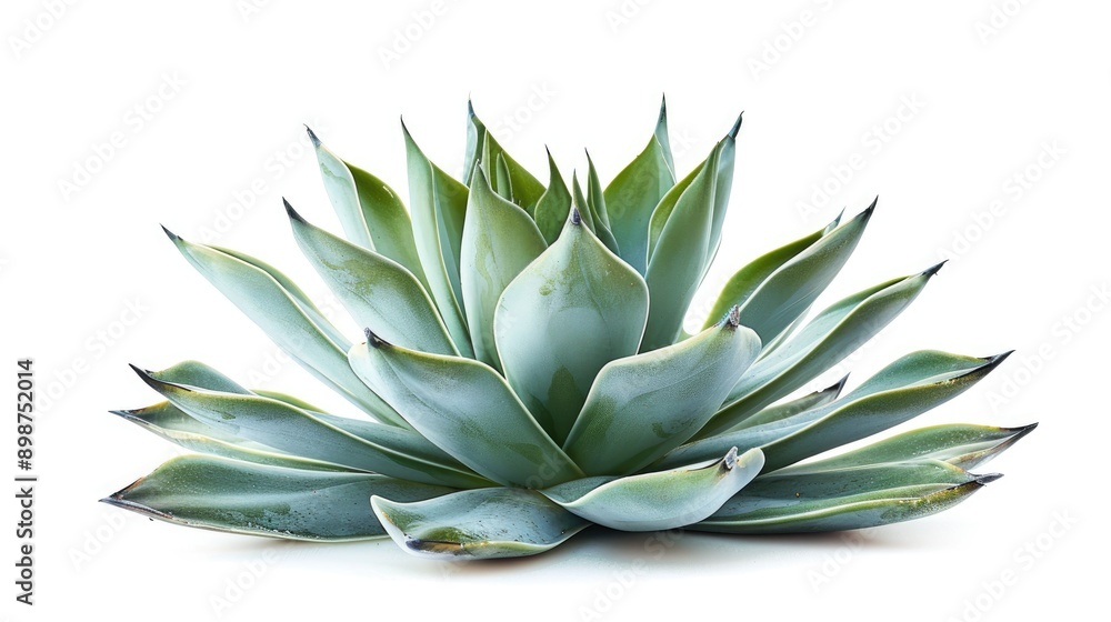 Obraz premium Agave plant on white background with isolation path