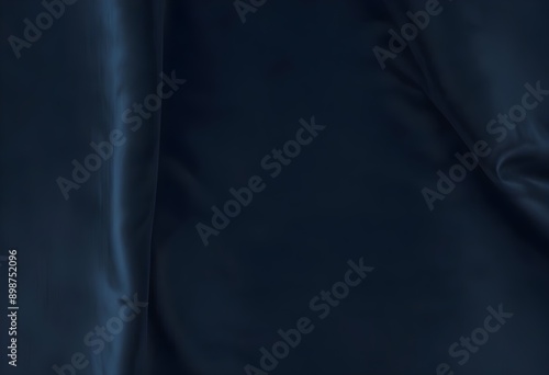 Dark blue velvet texture sample background, smooth, some waves, well enlighted photo