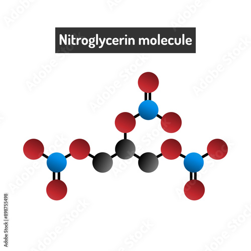 Nitroglycerin Molecule - Chemical Structure, Medical Uses, and Explosive Properties