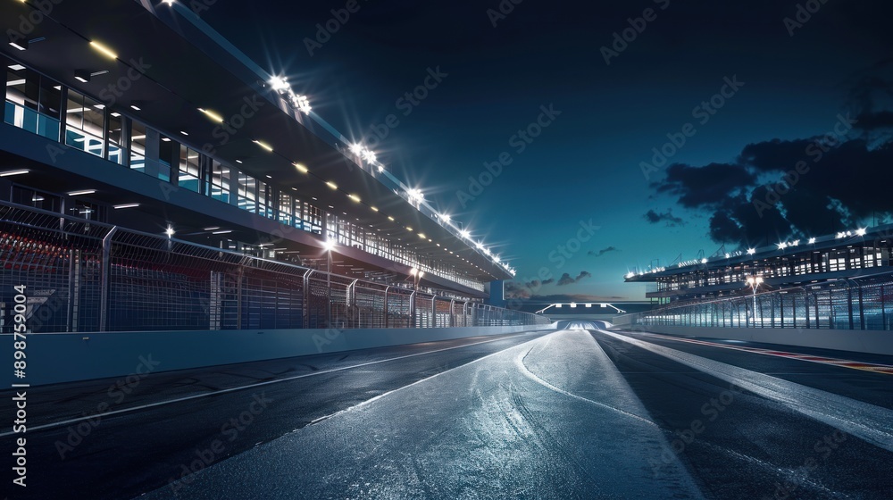 Fototapeta premium Night Race Track