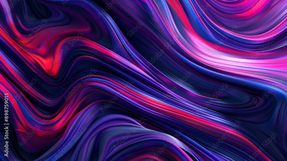 Obraz premium Vibrant and flowing stripes pattern on abstract background, ideal for artistic projects