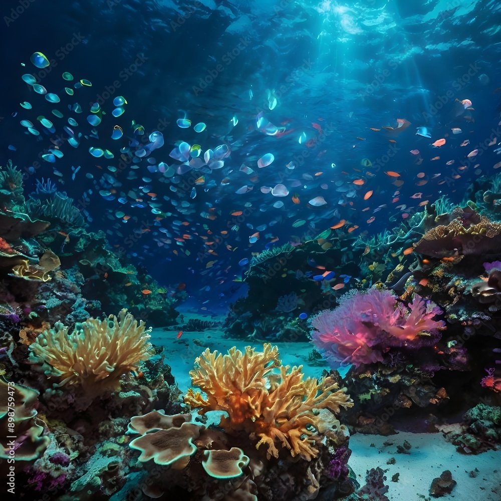 Obraz premium coral reef in sea