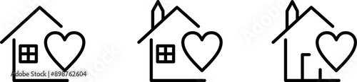 Stay home icon set. White Background. Vector illustration design.