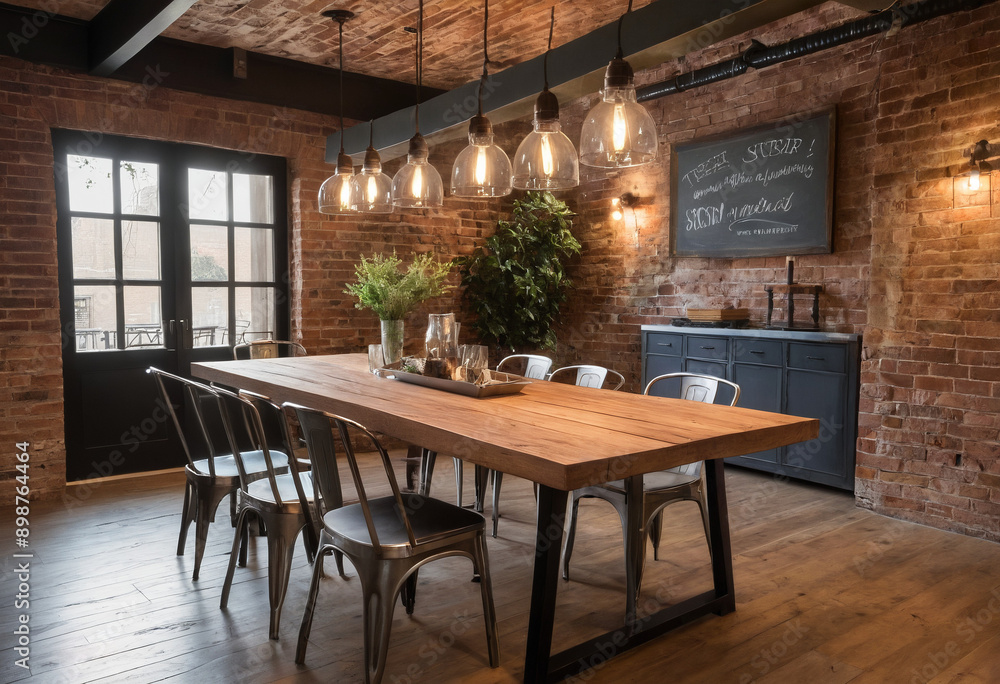 Obraz premium Rustic Dining Area