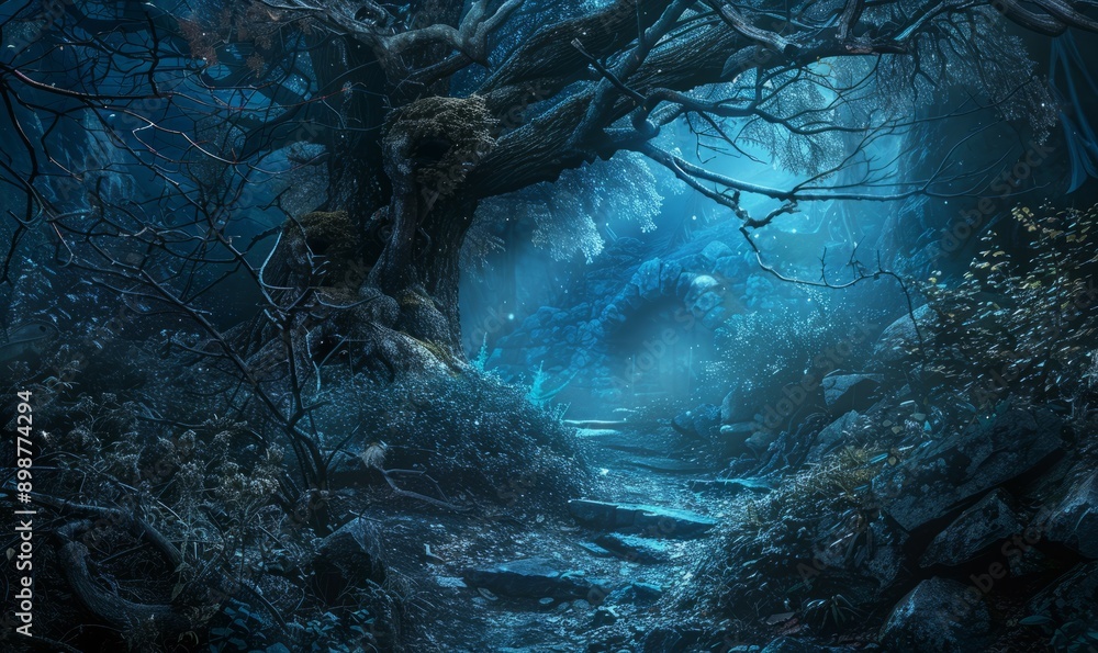 Obraz premium Dark fantasy theme with mystical elements