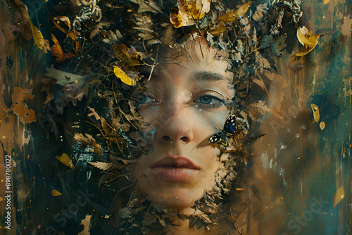  A serene mountain landscape with a clear blue sky, lush green trees, and a calm lake reflecting the scenery. Perfect for nature, travel, and outdoor adventure themes.