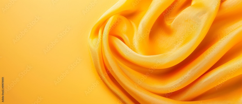 A tight shot of a yellow fabric against a uniform yellow backdrop, suitable for text or image placement on a t-shirt A tight shot of a yellow fabric against a uniform yellow backdrop, suitable for text or image placement on a t-shirt