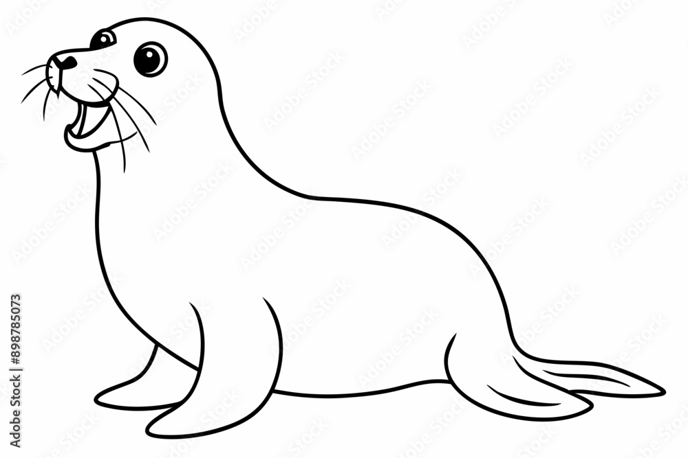 Funny Sea Lion Vector Illustration, Cartoons, Clipart, and Line Art Design, Funny Sea Lion vector illustration, cartoons, clipart, and line art design on a white background. Funny Sea Lion Vector Illustration, Cartoons, Clipart, and Line Art Design, Funny Sea Lion vector illustration, cartoons, clipart, and line art design on a white background.