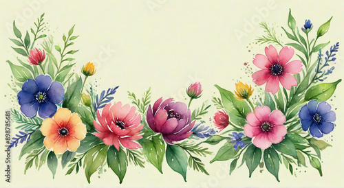 spring background with flowers