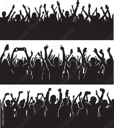 Crowd at Concert Silhouette