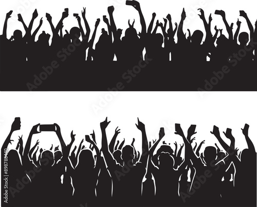 Concert Crowd Silhouette