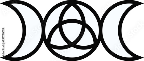 black and white rings