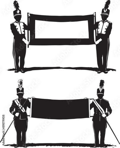 Marching Band Sign Silhouette Set